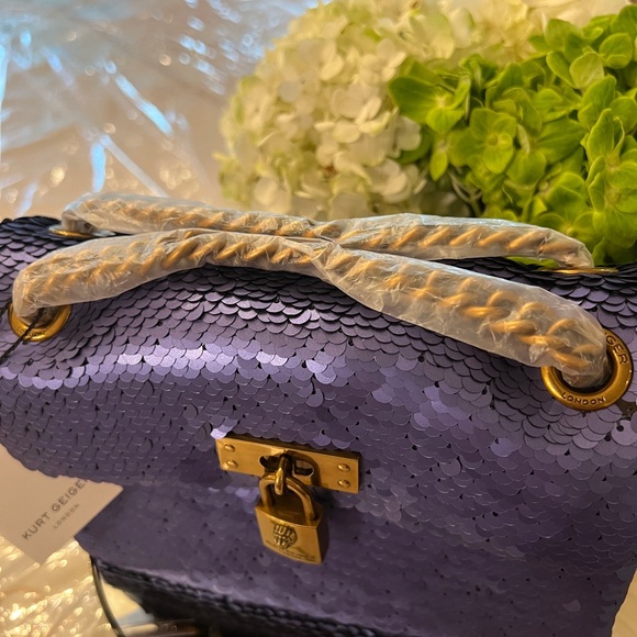 Kurt Geiger London ~ Sequin Mini Brixton Crossbody & Dust Bag - NWT - Picture 6 of 10